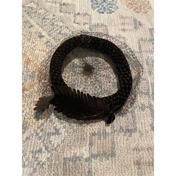 Vintage brown netted pillbox hat 1930’s women’s - Picture 1 of 2